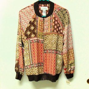 NWT Alfred Dunner multicolor light jacket-Size 10